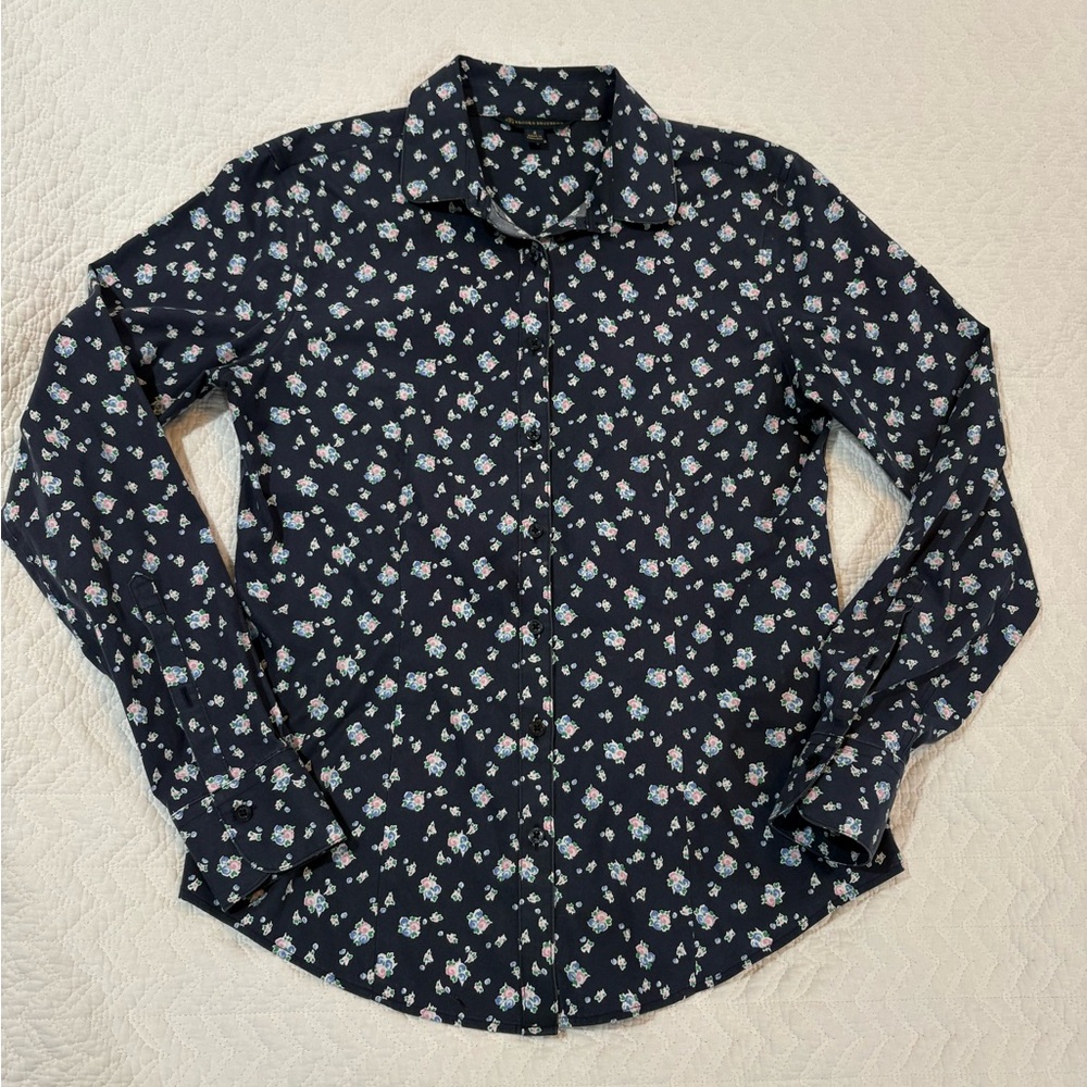 Brooks Brothers Navy Floral Women’s Shirt